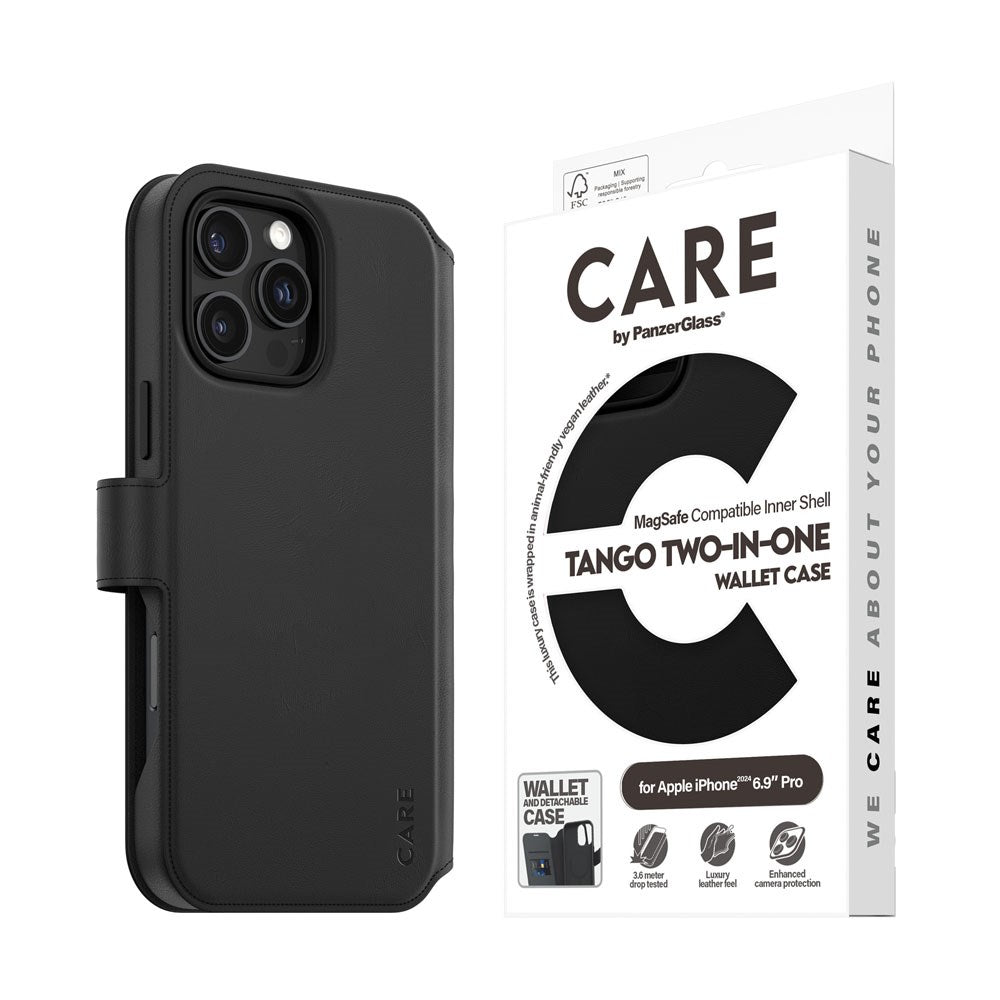 CARE by PanzerGlass iPhone 16 Pro Max Feature Tango 2-in-1 Cover m. Pung - Sort