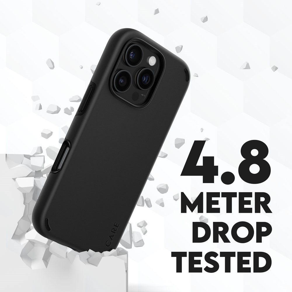 CARE by PanzerGlass iPhone 16 Pro Feature Double Defence Cover - Sort