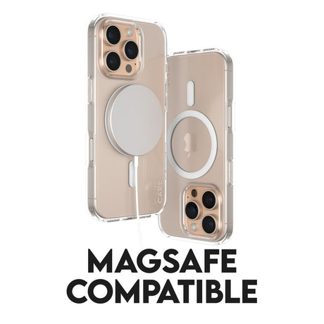 CARE by PanzerGlass iPhone 16 Pro FLAGSHIP Urban Combat Case - MagSafe Kompatibel - Transparent / White