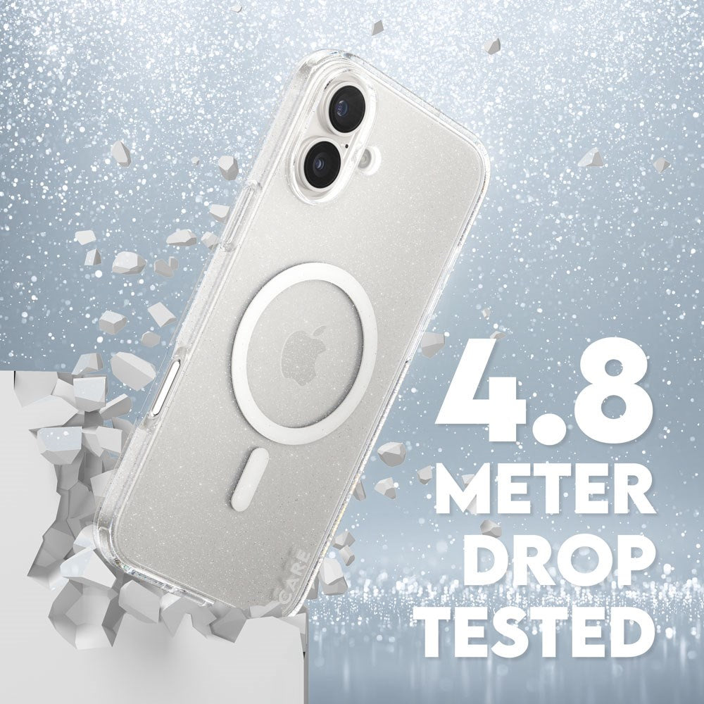 CARE by PanzerGlass iPhone 16 Plus FLAGSHIP Urban Combat Case - MagSafe Kompatibel - Star Lit / White