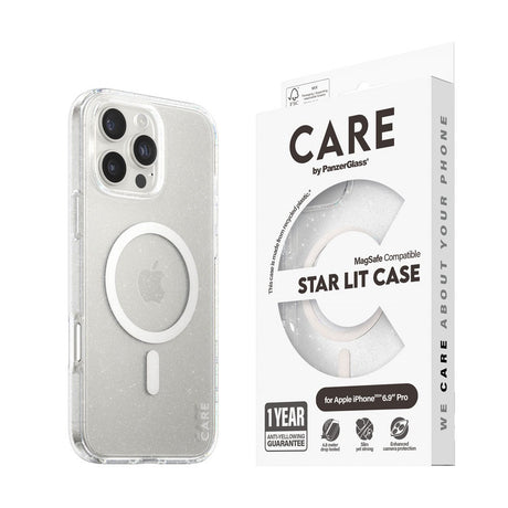 CARE by PanzerGlass iPhone 16 Pro Max FLAGSHIP Urban Combat Case - MagSafe Kompatibel - Star Lit / White
