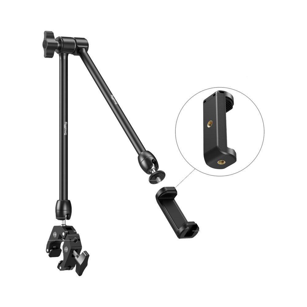 SmallRig 5624 Crab-Shaped Mobilholder til Bord - Sort