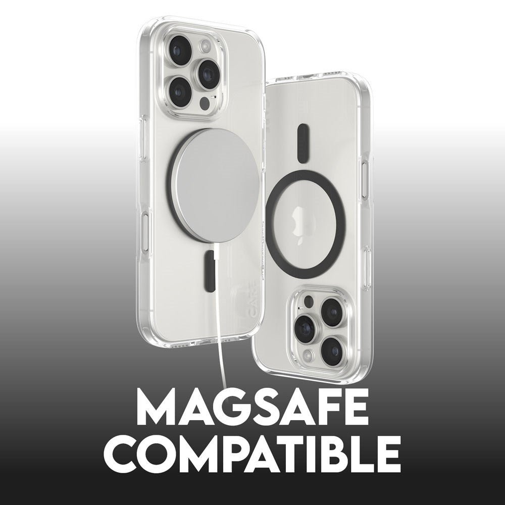 CARE by PanzerGlass iPhone 16 Pro FLAGSHIP Urban Combat Case - MagSafe Kompatibel - Transparent / Black