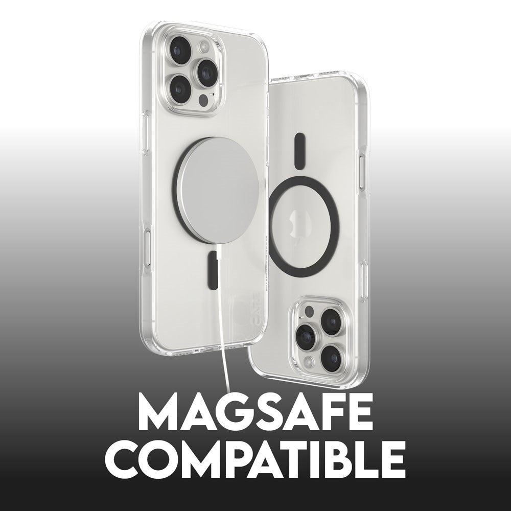 CARE by PanzerGlass iPhone 16 Pro Max FLAGSHIP Urban Combat Case - MagSafe Kompatibel - Transparent / Black