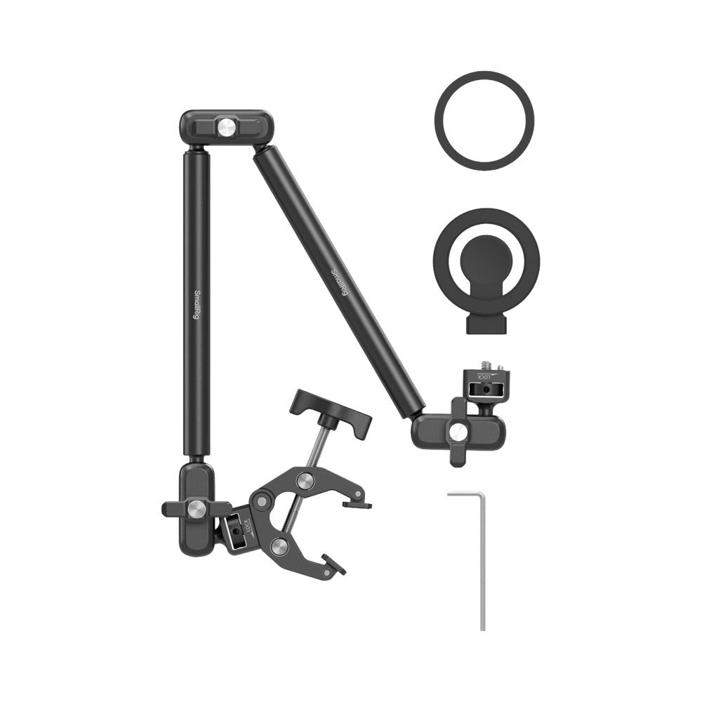 SmallRig 5626 Crab-Shaped Mobilholder til Bord - MagSafe Kompatibel - Sort