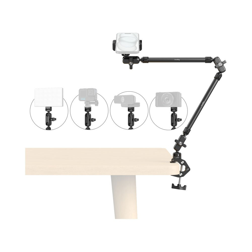 SmallRig 5625 Crab-Shaped Mobilholder til Bord - Sort