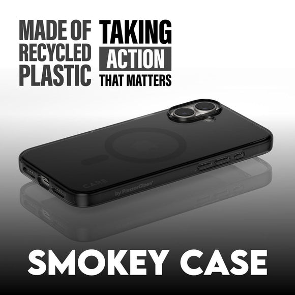 CARE by PanzerGlass iPhone 16 FLAGSHIP Urban Combat Case - MagSafe Kompatibel - Smokey / Black