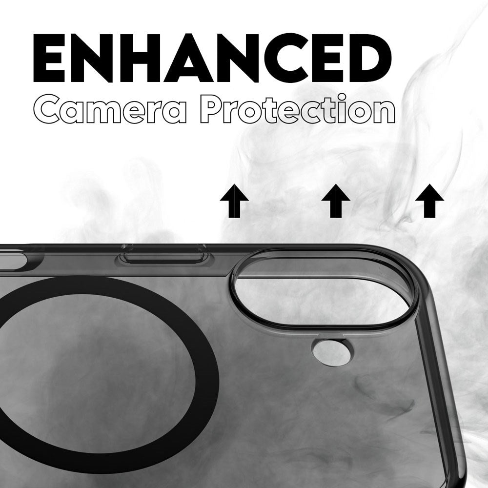 CARE by PanzerGlass iPhone 16 FLAGSHIP Urban Combat Case - MagSafe Kompatibel - Smokey / Black