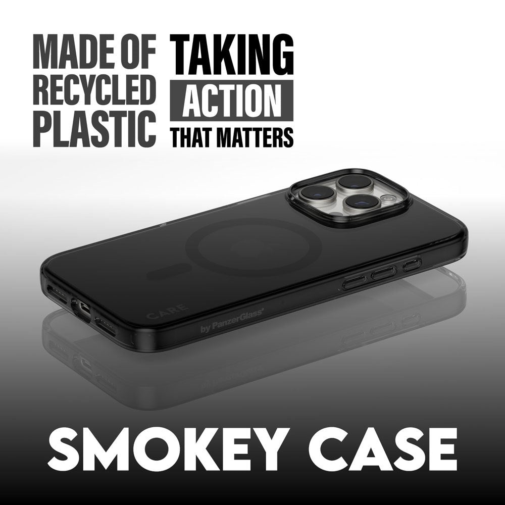 CARE by PanzerGlass iPhone 16 Pro FLAGSHIP Urban Combat Case - MagSafe Kompatibel - Smokey / Black