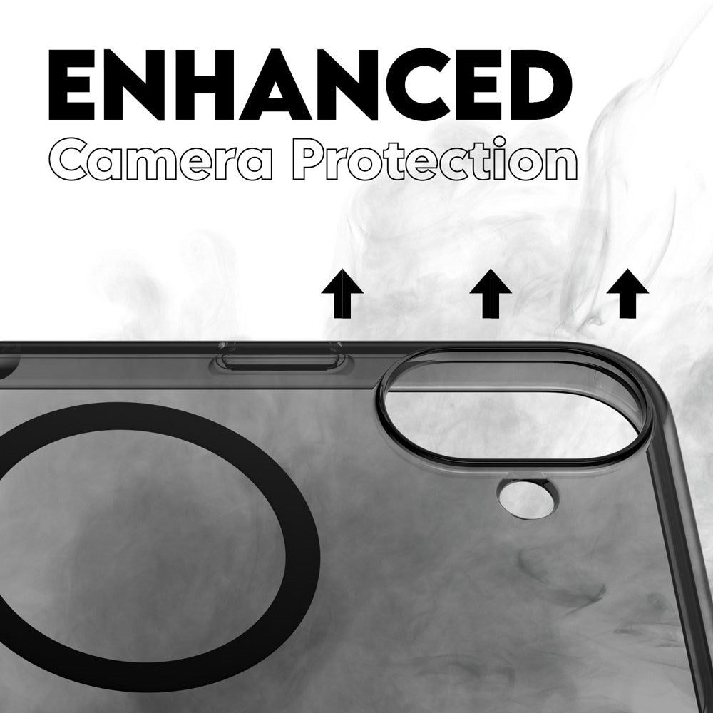 CARE by PanzerGlass iPhone 16 Plus FLAGSHIP Urban Combat Case - MagSafe Kompatibel - Smokey / Black