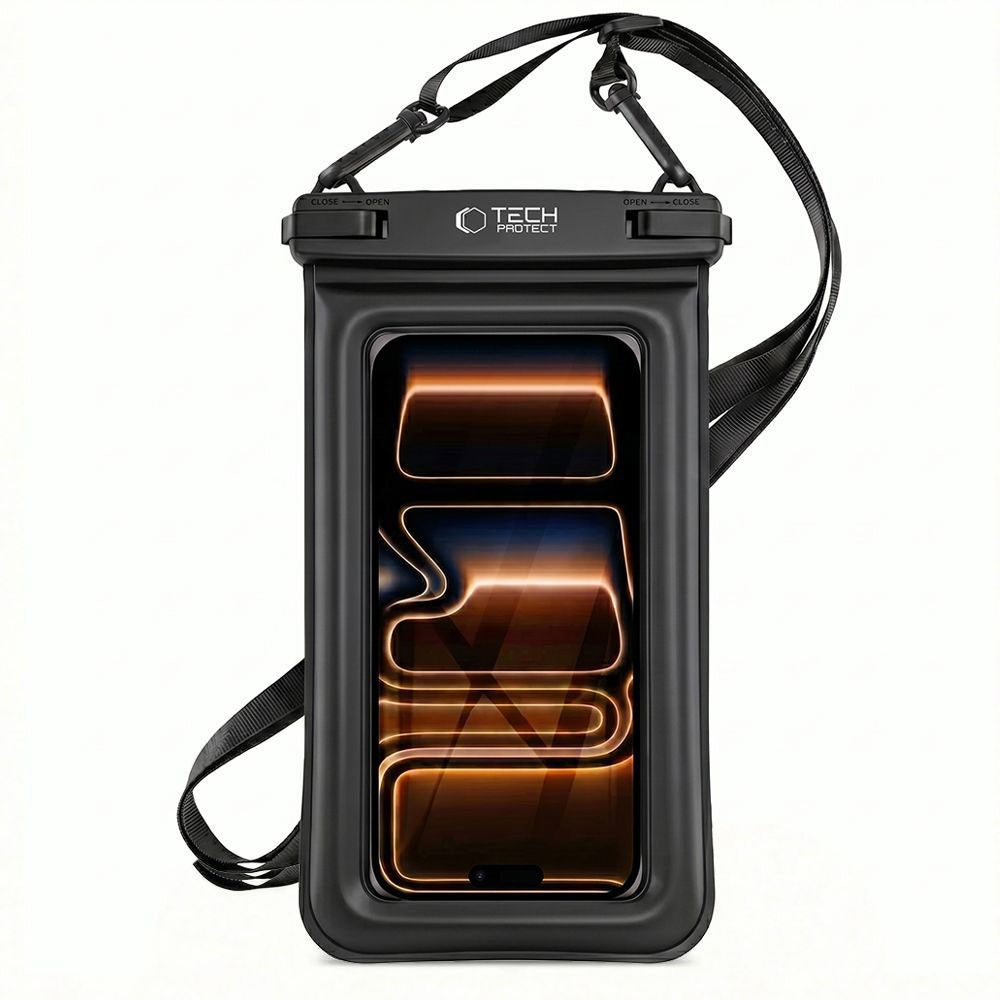 Tech-Protect Flydende Vandtæt Case - Maks.: 185 x 110mm - Sort