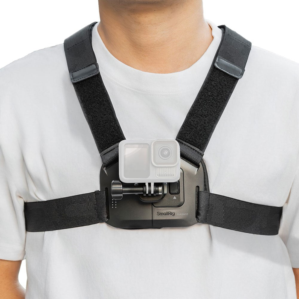 SmallRig 5720 Quick Release Bryst Rem til Action Kamera - Sort