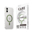 CARE by PanzerGlass iPhone 16 Plus FLAGSHIP Urban Combat Case - MagSafe Kompatibel - Transparent / Piquant Green