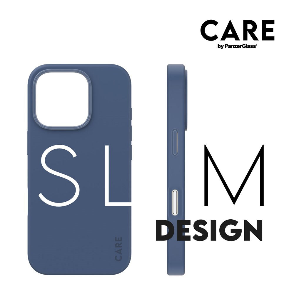 CARE by PanzerGlass iPhone 16 Pro FASHION Fearlessly Fashionable Case - MagSafe Kompatibel - Coronet Blue