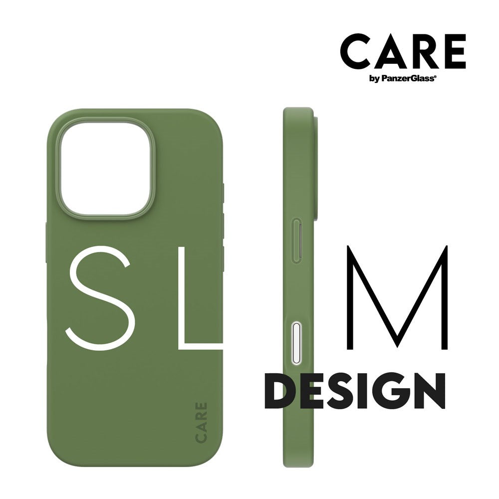 CARE by PanzerGlass iPhone 16 Pro FASHION Fearlessly Fashionable Case - MagSafe Kompatibel - Piquant Green