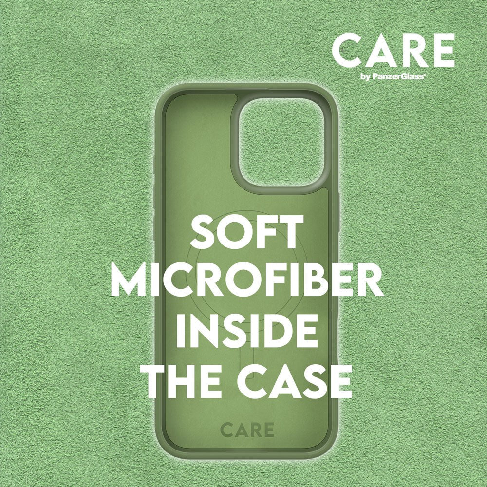 CARE by PanzerGlass iPhone 16 Pro FASHION Fearlessly Fashionable Case - MagSafe Kompatibel - Piquant Green