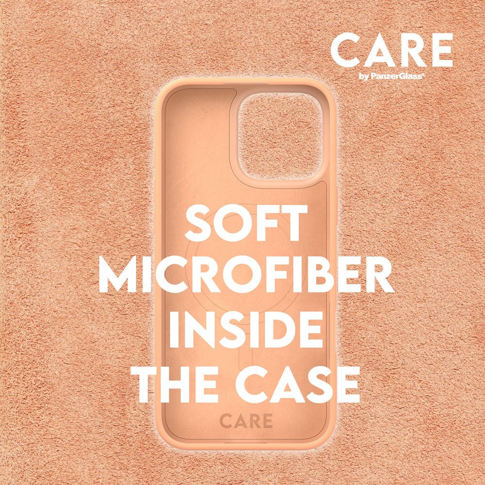 CARE by PanzerGlass iPhone 16 Pro Max FASHION Fearlessly Fashionable Case - MagSafe Kompatibel - Peach Fuzz