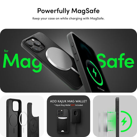 iPhone 15 Pro Cyrill Kajuk Mag Hybrid Cover m. Strop - MagSafe Kompatibel - Black