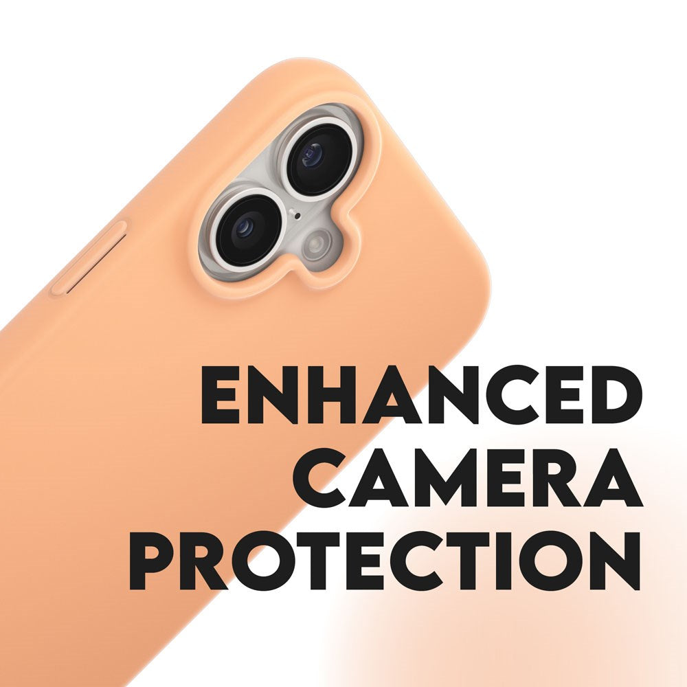 CARE by PanzerGlass iPhone 16 FASHION Fearlessly Fashionable Case - Peach Fuzz