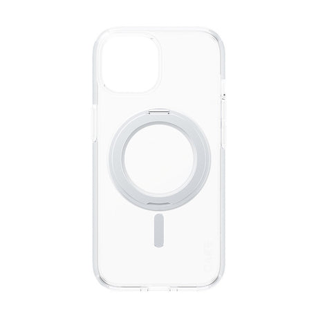 CARE by PanzerGlass iPhone 15 Feature Kickstand Case - MagSafe Kompatibel - Transparent / Silver