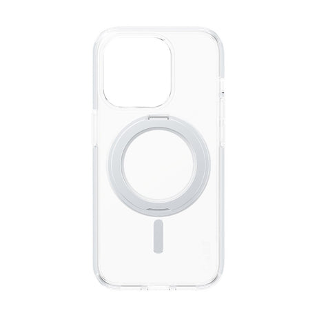 CARE by PanzerGlass iPhone 15 Pro Feature Kickstand Case - MagSafe Kompatibel - Transparent / Silver