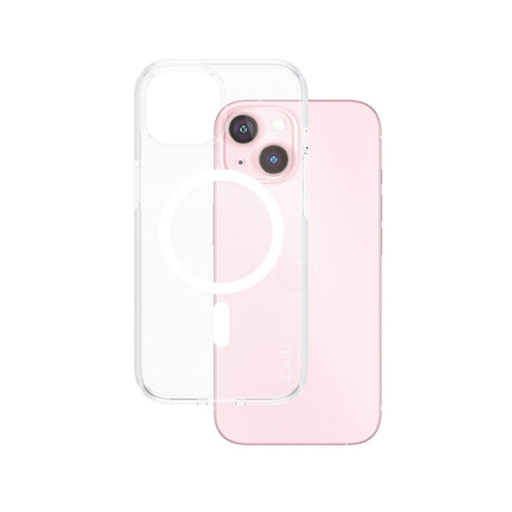 CARE by PanzerGlass iPhone 15 FLAGSHIP Urban Combat Case - MagSafe Kompatibel - Transparent / White