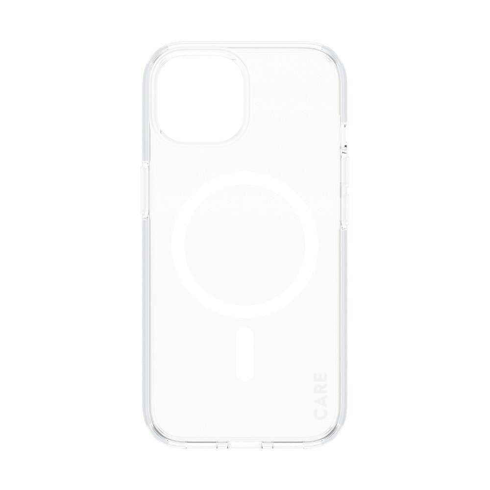 CARE by PanzerGlass iPhone 15 FLAGSHIP Urban Combat Case - MagSafe Kompatibel - Transparent / White