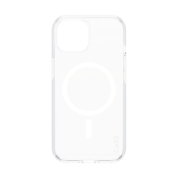 CARE by PanzerGlass iPhone 15 FLAGSHIP Urban Combat Case - MagSafe Kompatibel - Transparent / White