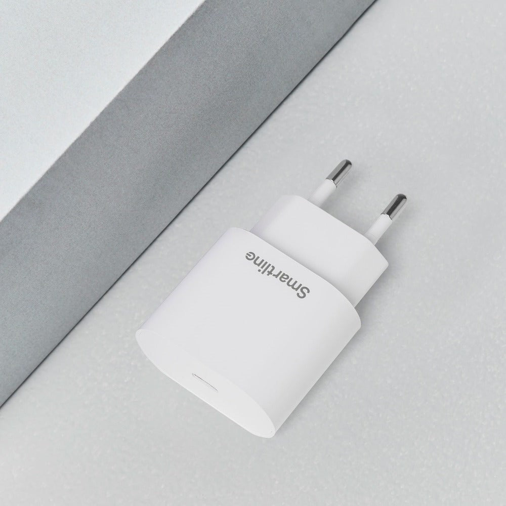 Smartline PD (Power Delivery) 20W Vægoplader m. USB-C - Hvid
