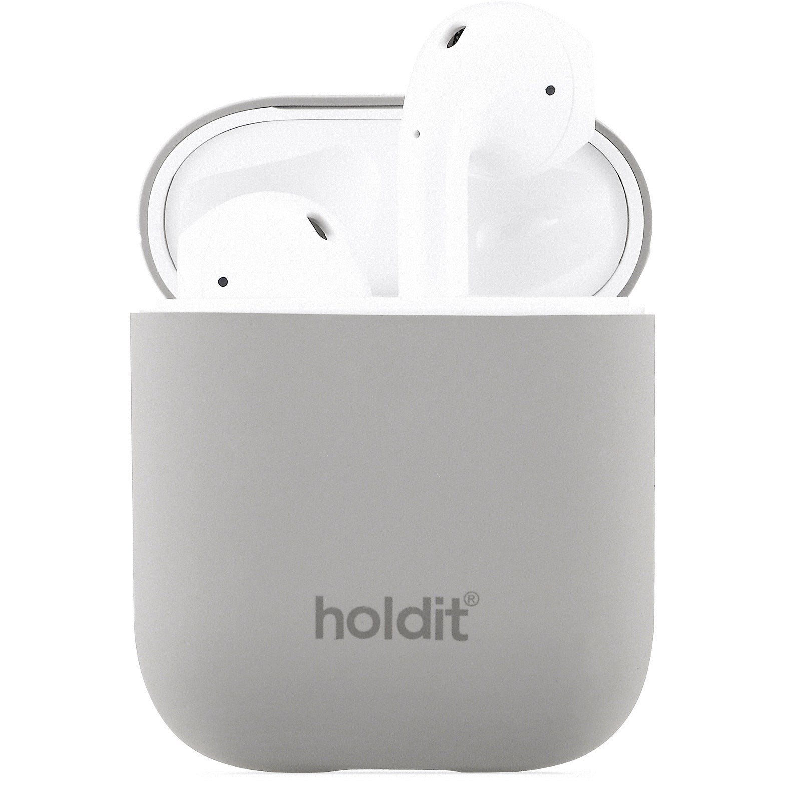 Holdit  Silikone Cover Til AirPods (1 & 2. gen.) - Taupe