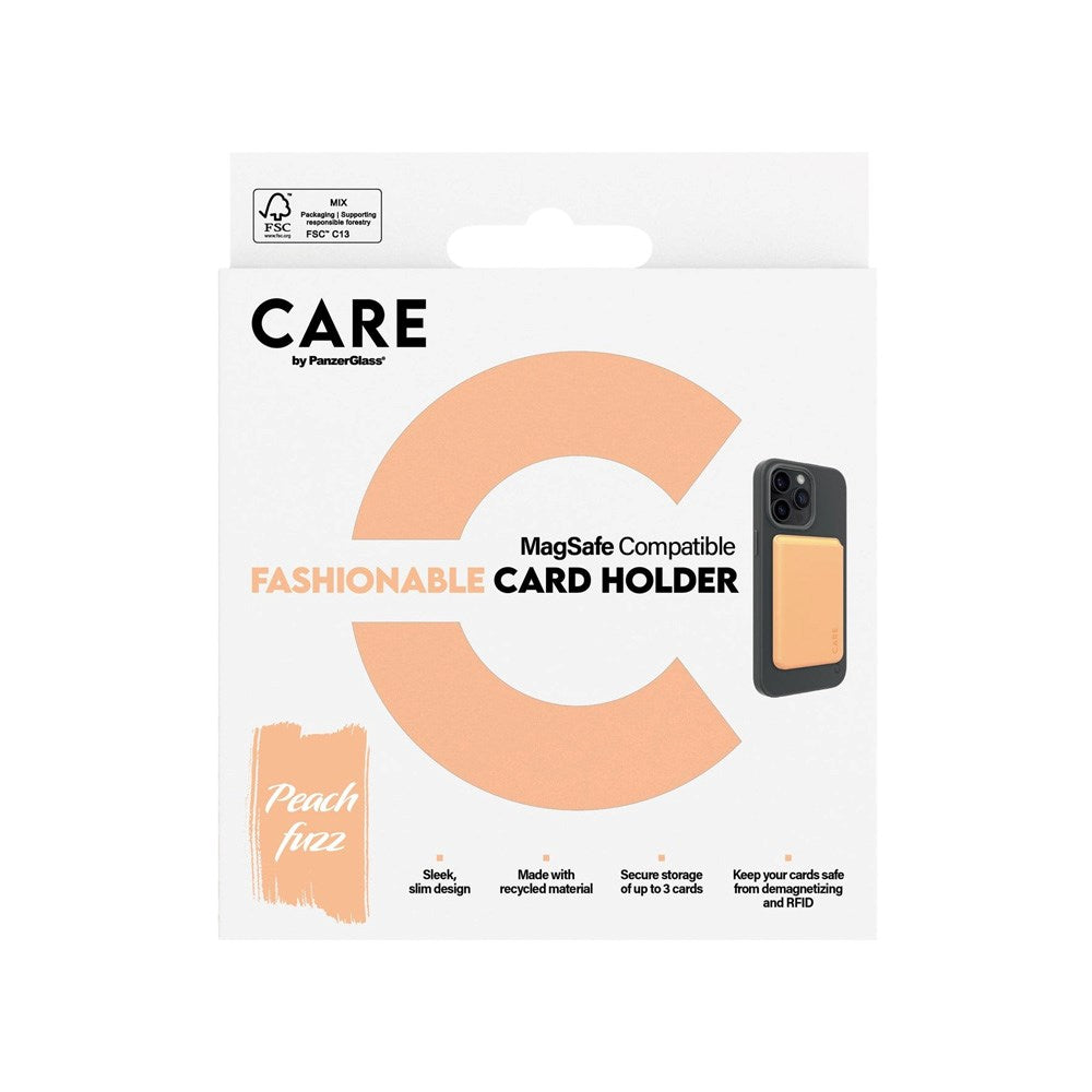 CARE by PanzerGlass Kortholder til Mobil - MagSafe Kompatibel - Orange