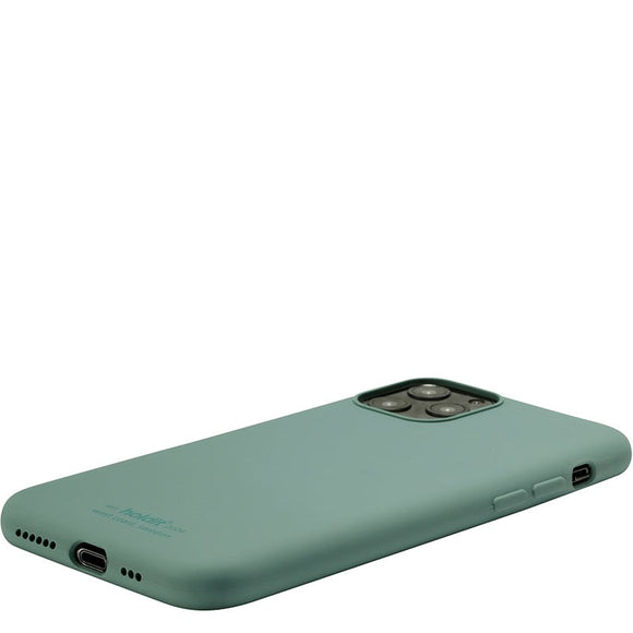 Holdit iPhone 11 Pro Soft Touch Silikone Case - Moss Green