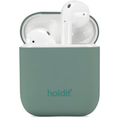 Holdit  Silikone Cover Til AirPods (1 & 2. gen.) - Moss Green