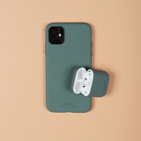 Holdit  Silikone Cover Til AirPods (1 & 2. gen.) - Moss Green