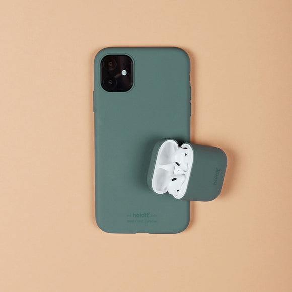 Holdit  Silikone Cover Til AirPods (1 & 2. gen.) - Moss Green