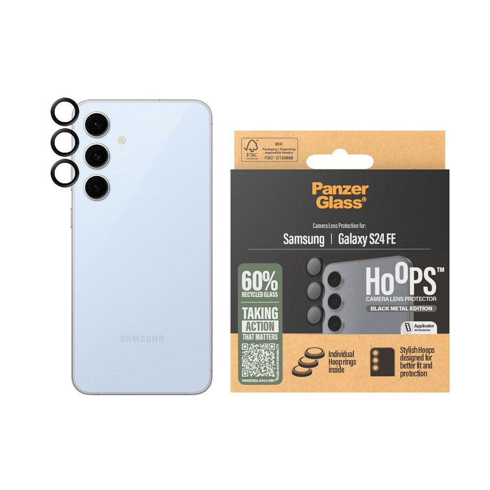 Samsung Galaxy S24 FE - PanzerGlass Hoops Kameralinsebeskyttelse - Sort