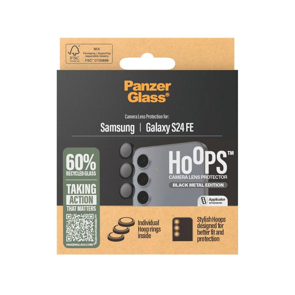 Samsung Galaxy S24 FE - PanzerGlass Hoops Kameralinsebeskyttelse - Sort