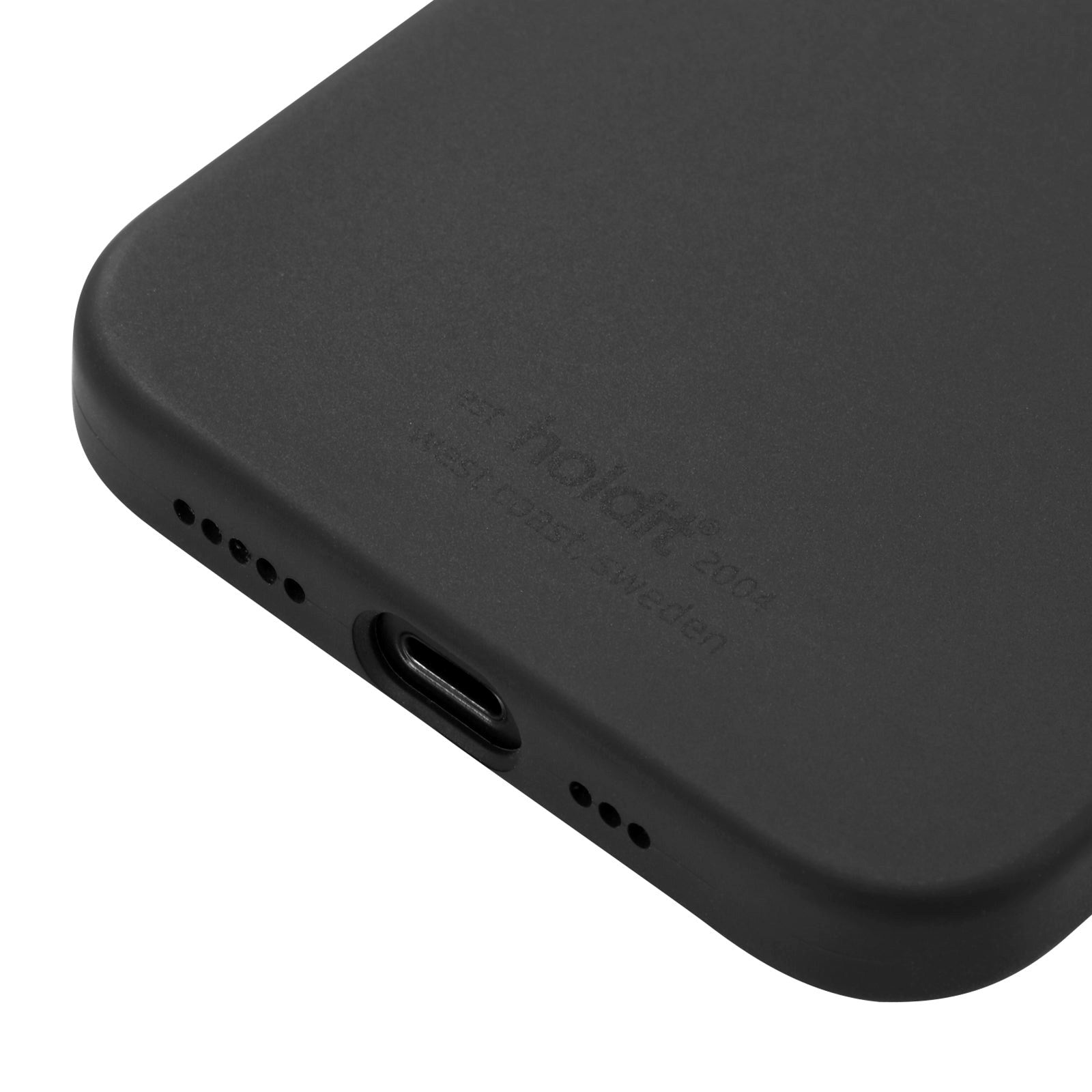 Holdit iPhone 12 / 12 Pro Soft Touch Silikone Case - Sort