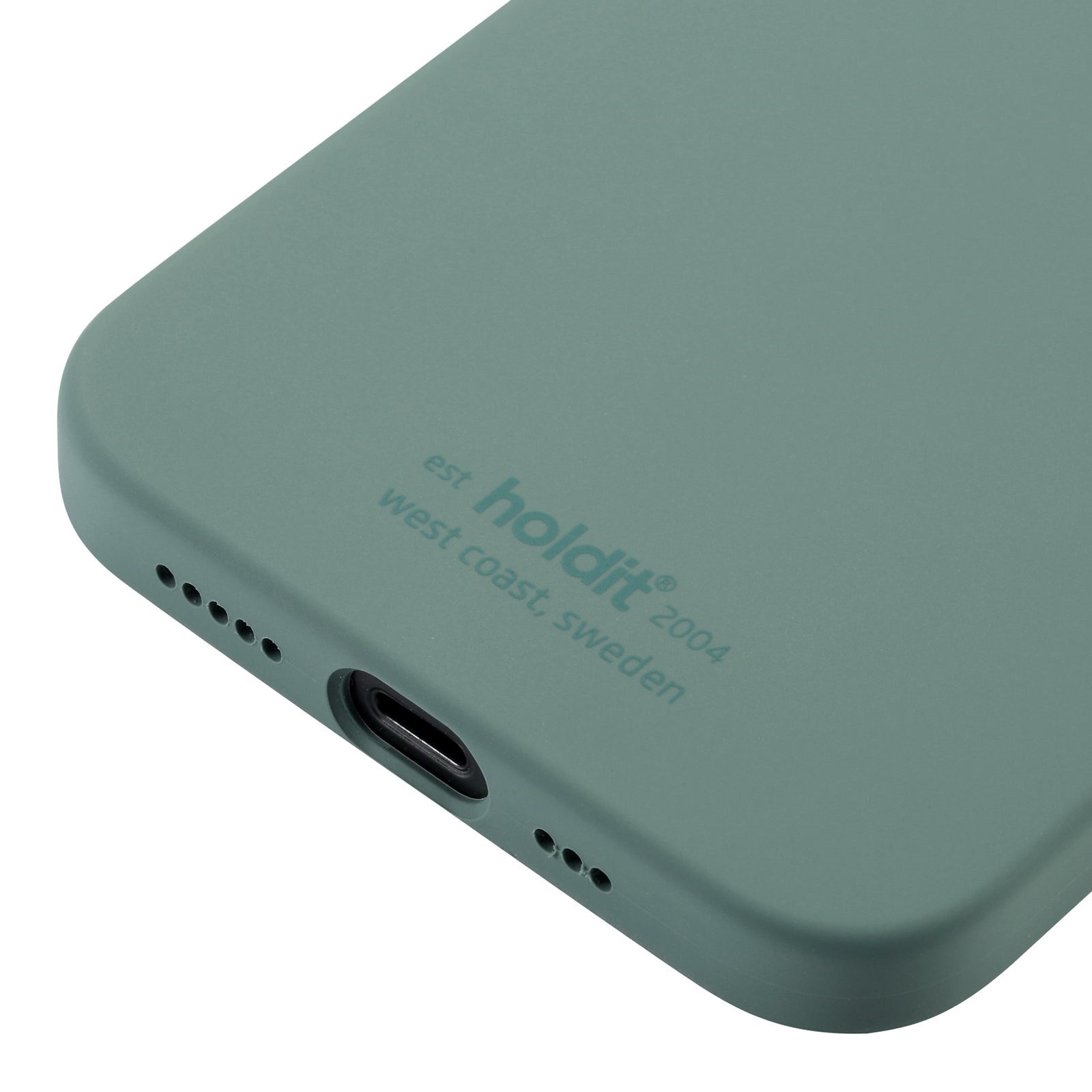 Holdit iPhone 12 / 12 Pro Soft Touch Silikone Case - Moss Green