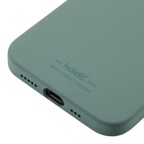 Holdit iPhone 12 / 12 Pro Soft Touch Silikone Case - Moss Green