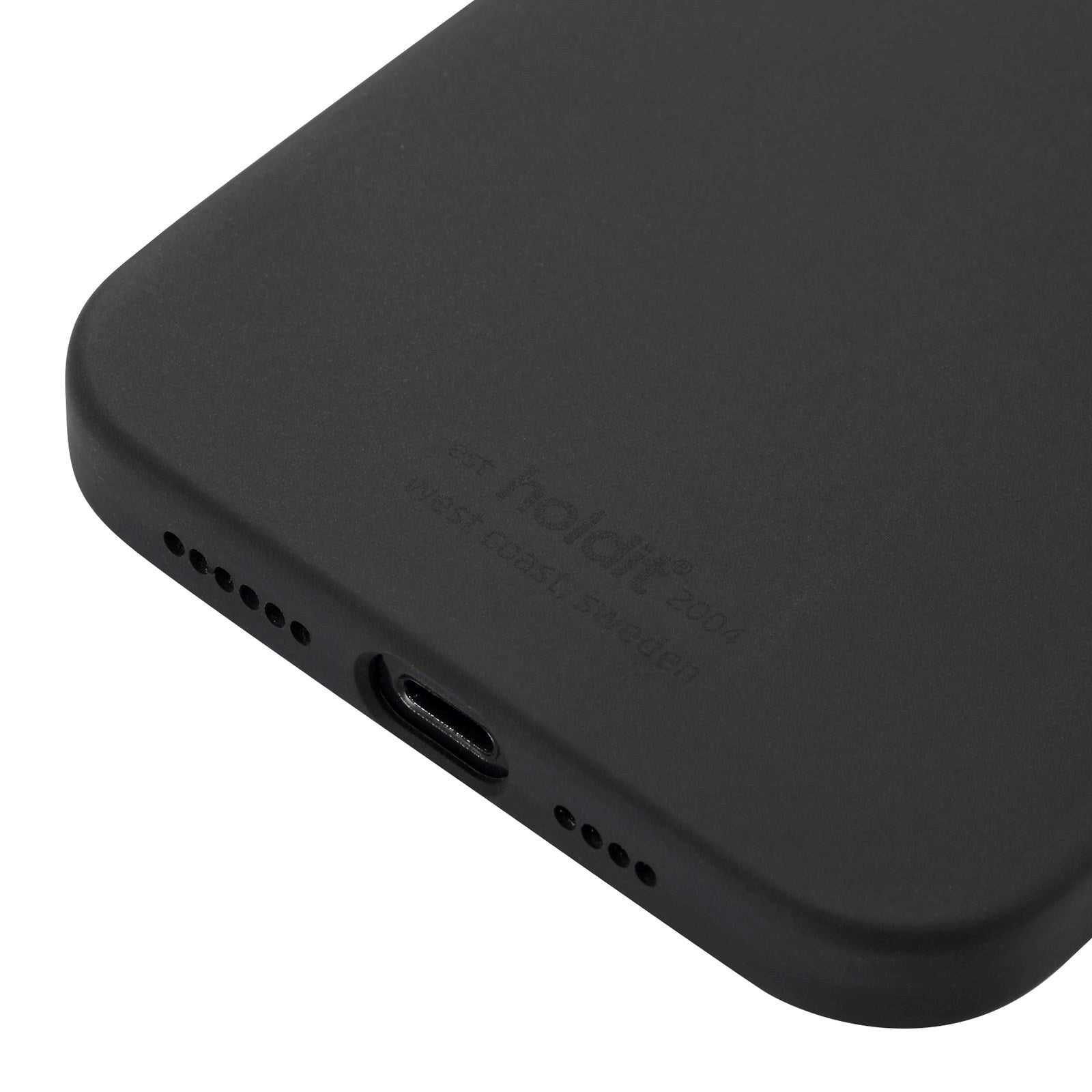 Holdit iPhone 12 Pro Max Soft Touch Silikone Case - Sort