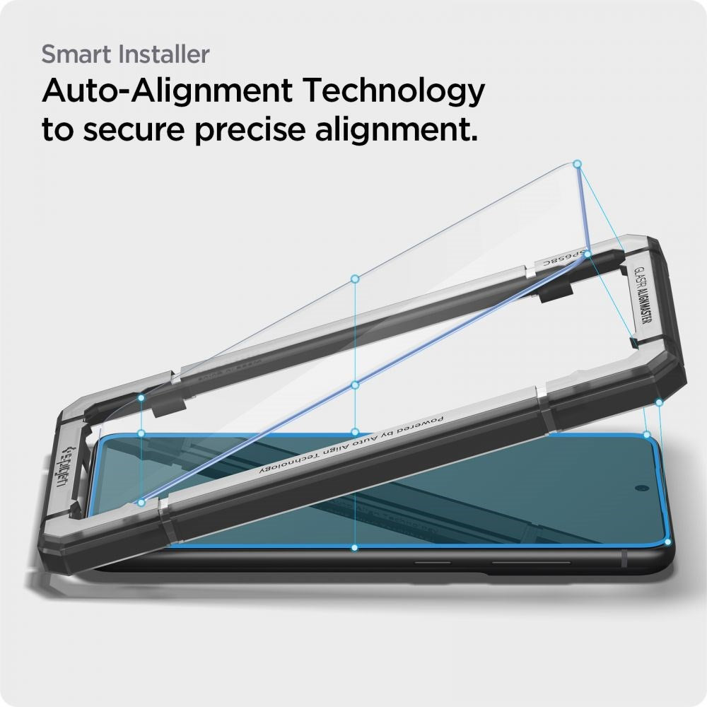 Galaxy S21 FE Spigen Beskyttelsesglas 2 stk. - Gennemsigtig