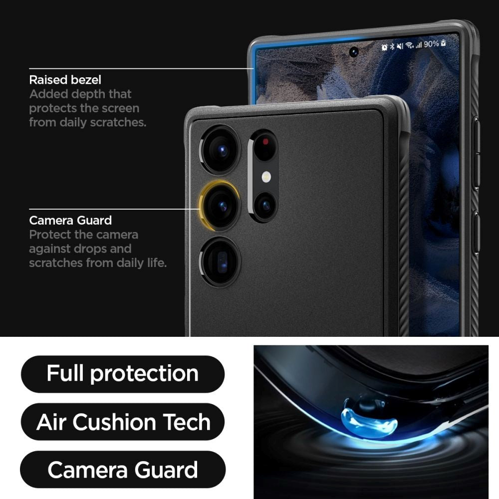 Spigen Rugged Armor Samsung Galaxy S23 Ultra - Sort