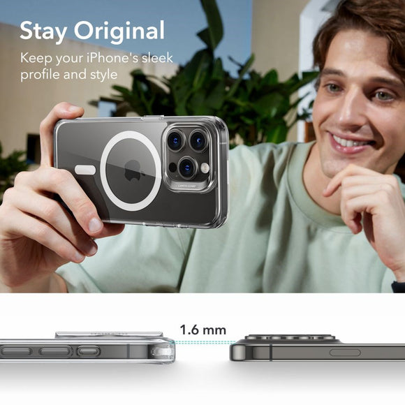 iPhone 15 Pro Max ESR Classic Hybrid Halolock Cover - MagSafe Kompatibel - Gennemsigtig