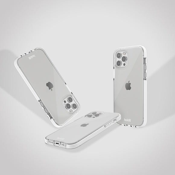 Holdit iPhone 12 / 12 Pro Seethru Case - Hvid
