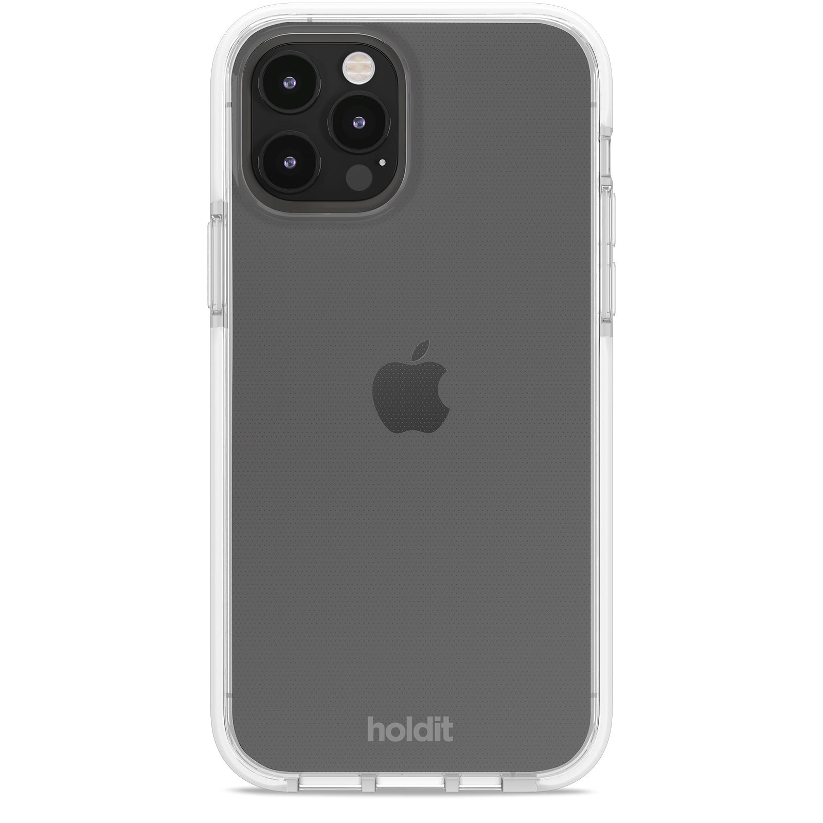 Holdit iPhone 12 / 12 Pro Seethru Case - Hvid
