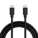 Smartline (3A/60W) USB-C til USB-C Kabel 2 m. - Sort
