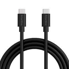 Smartline (3A/60W) USB-C til USB-C Kabel 2 m. - Sort
