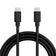 Smartline (3A/60W) USB-C til USB-C Kabel 2 m. - Sort