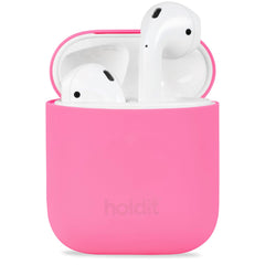 Holdit Silikone Cover Til AirPods (1 & 2. gen.) - Bright Pink
